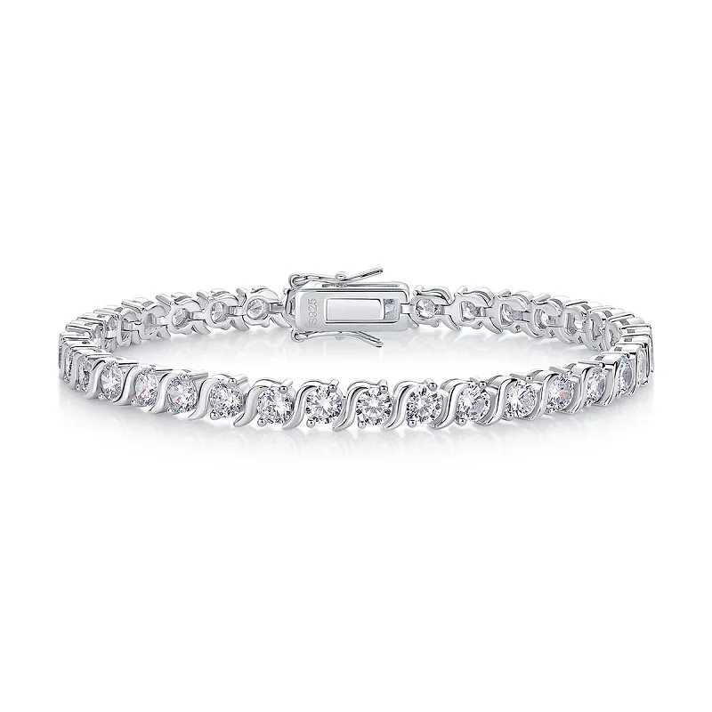 Luxury Round Cut Full Moissanite Tennis Bracelet S925 Silver Fine Jewelry for Women Wedding Anniversary Gift for Her
Luxury Round Cut Full Moissanite Tennis Bracelet S925 Silver Fine Jewelry for Women Wedding Anniversary Gift for Her