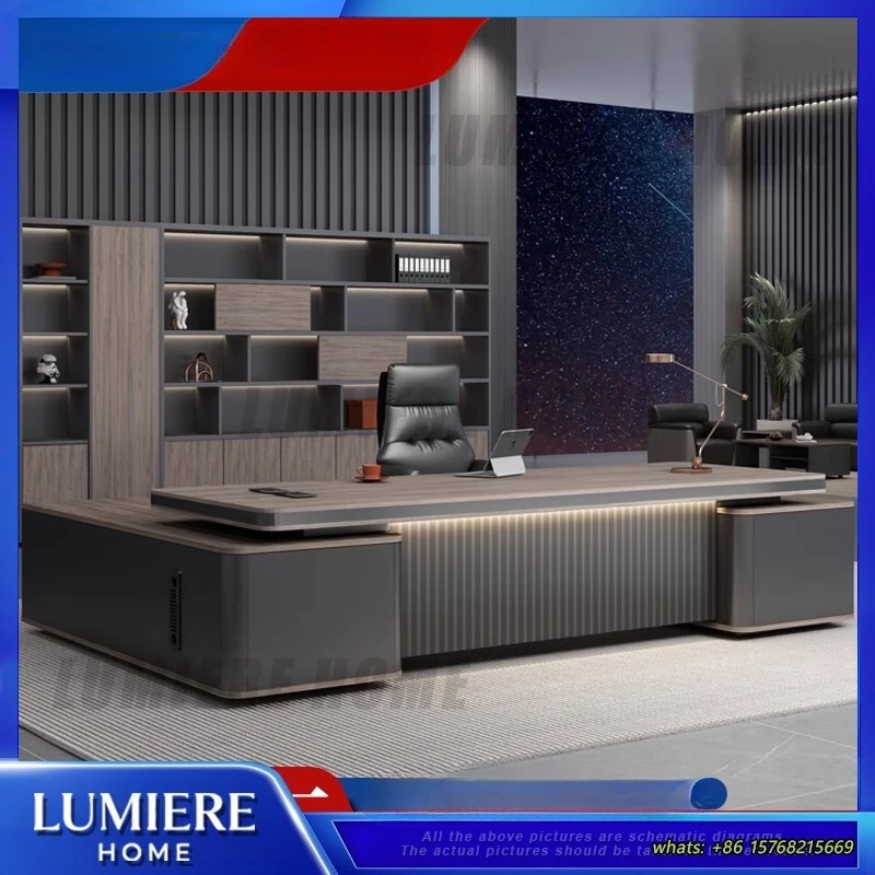Luxury Modern Office Desk Executive Table Minimalist Boss Workstation Senior Manager Desk Set High End Work Desk for Home or
Luxury Modern Office Desk Executive Table Minimalist Boss Workstation Senior Manager Desk Set High End Work Desk for Home or