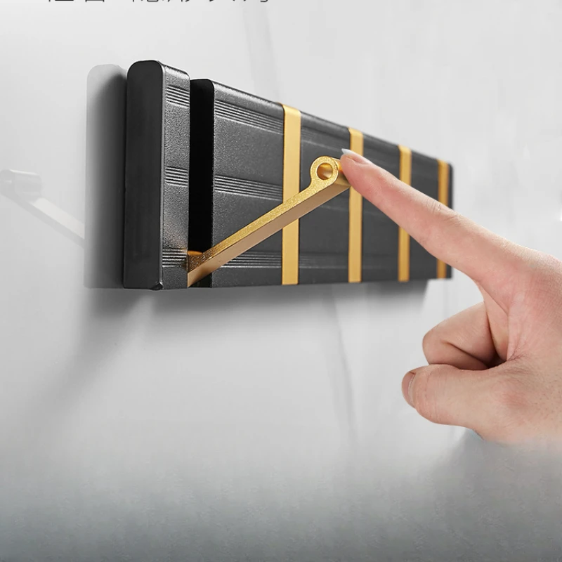 No punching hook, invisible folding door behind clothes rack, artifact coat row hook, wall hanging wall entrance, creative
No punching hook, invisible folding door behind clothes rack, artifact coat row hook, wall hanging wall entrance, creative