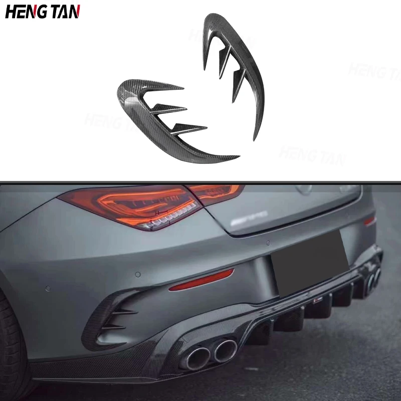 Carbon Fiber For Mercedes Benz CLA Class W118 CLA45 later Car Rear Bumper Spoiler Air Wind Knife Cover Parts Upgrade Body kit
Carbon Fiber For Mercedes Benz CLA Class W118 CLA45 later Car Rear Bumper Spoiler Air Wind Knife Cover Parts Upgrade Body kit
