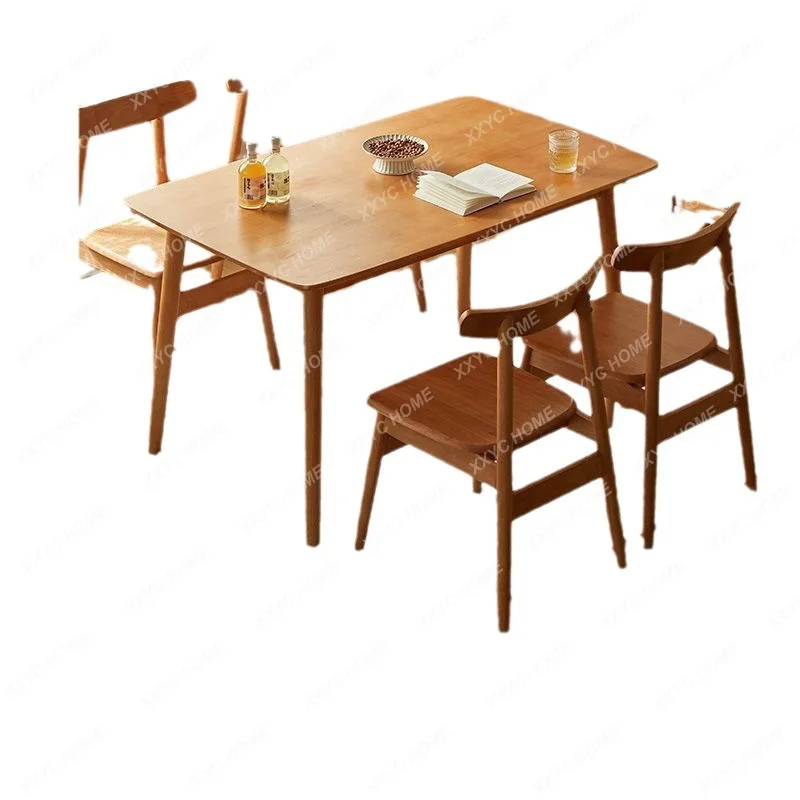 Solid Wood Dining Table Home Living Room Table Modern Minimalist Office Desk Combination
Solid Wood Dining Table Home Living Room Table Modern Minimalist Office Desk Combination