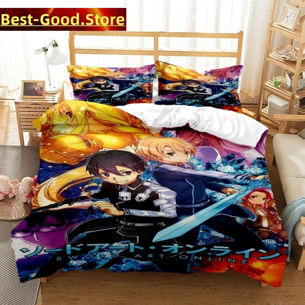 SAO Anime Art Print Three Piece Bedding Set Fashion Article Boys Or Adults For Beds Quilt Covers Pillowcases Bedding Set
SAO Anime Art Print Three Piece Bedding Set Fashion Article Boys Or Adults For Beds Quilt Covers Pillowcases Bedding Set