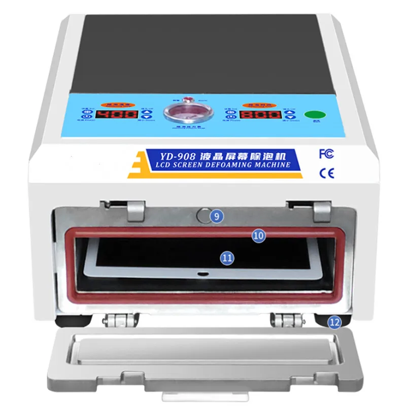 13 Inch YD-908 Large Size Square Type Defoamer Straight Curved Screen Flat LCD Mini Defoamer Thickened Safe And Explosion Proof
13 Inch YD-908 Large Size Square Type Defoamer Straight Curved Screen Flat LCD Mini Defoamer Thickened Safe And Explosion Proof
