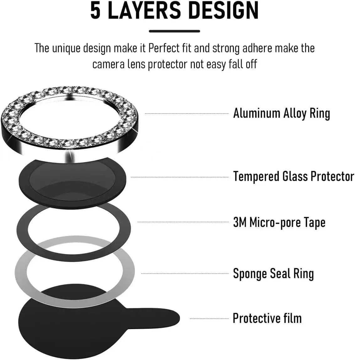 2-3Pcs Glitter Diamond Camera Lens Screen Protector For IPhone 17 16 15 Pro Max 12 Mini Plus 15Pro Tempered Glass Full Cover 2-3Pcs Glitter Diamond Camera Lens Screen Protector For IPhone 17 16 15 Pro Max 12 Mini Plus 15Pro Tempered Glass Full Cover