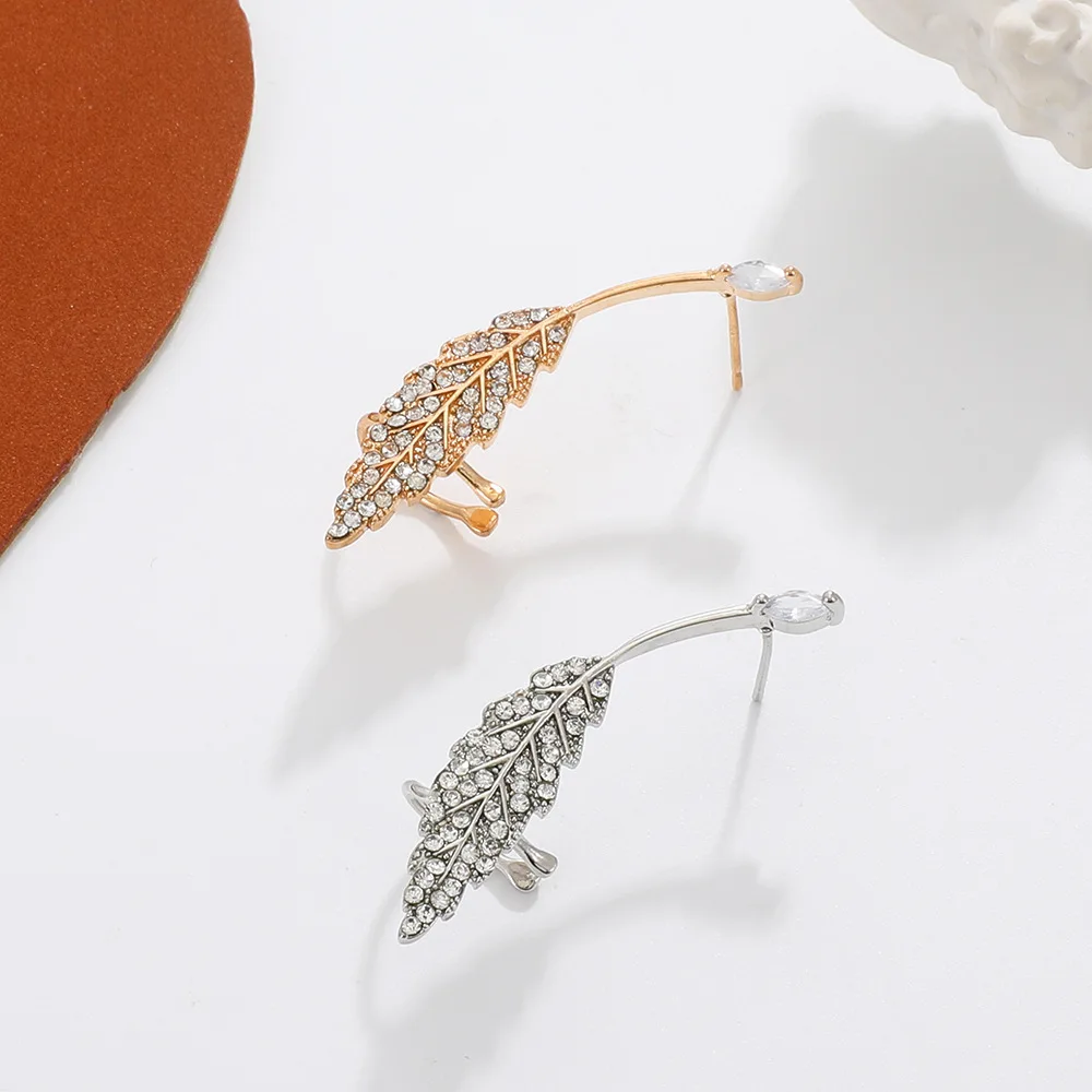 Silver Color Micro-inlaid Leaves Ear Bone Clip Creative Simple Earrings For Woman Party Jewelry Birthday Gifts
Silver Color Micro-inlaid Leaves Ear Bone Clip Creative Simple Earrings For Woman Party Jewelry Birthday Gifts