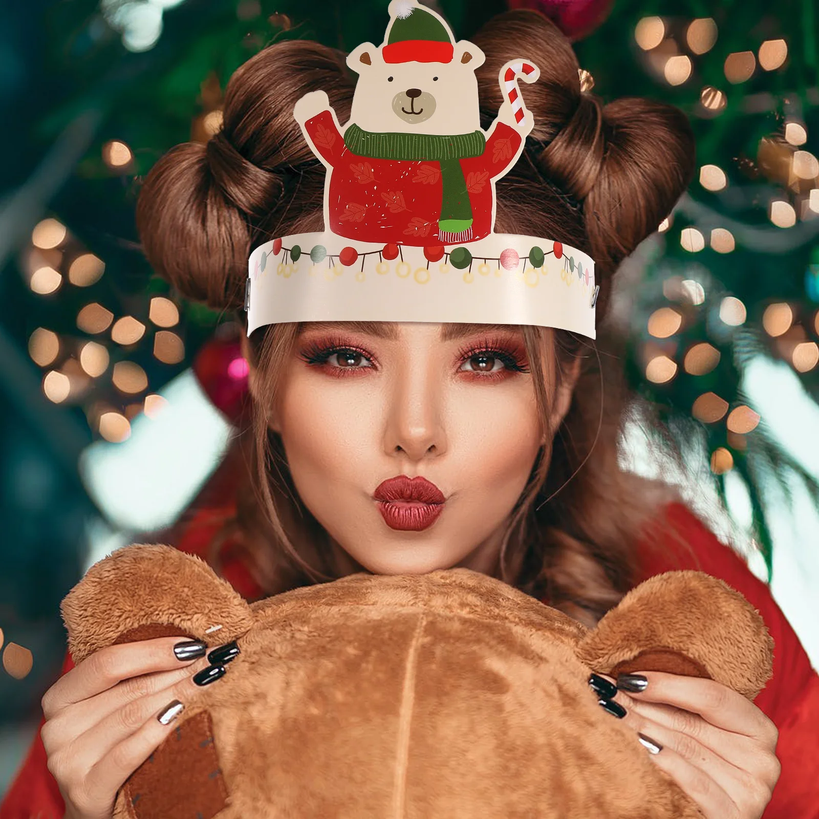 6 Pcs Christmas Paper Hats Lovely Xmas Headdresses Party Cosplay Photo Props Role Playing Supplies Stage Accessories
6 Pcs Christmas Paper Hats Lovely Xmas Headdresses Party Cosplay Photo Props Role Playing Supplies Stage Accessories