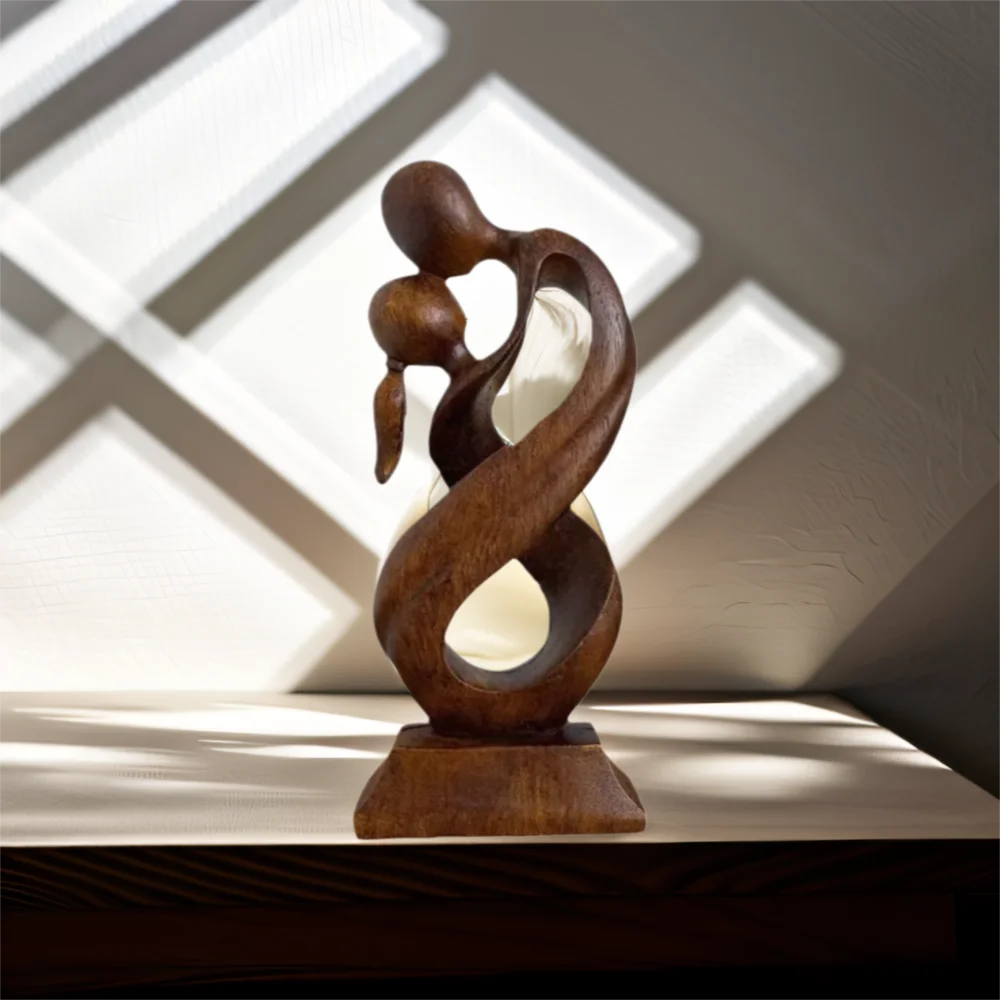 "Kiss Me"Romantic Love Home Decor Statue Hug Embrace Resin Crafted Abstract Modern Art Sculpture Decorative Home Gift 26x11 cm 
"Kiss Me"Romantic Love Home Decor Statue Hug Embrace Resin Crafted Abstract Modern Art Sculpture Decorative Home Gift 26x11 cm