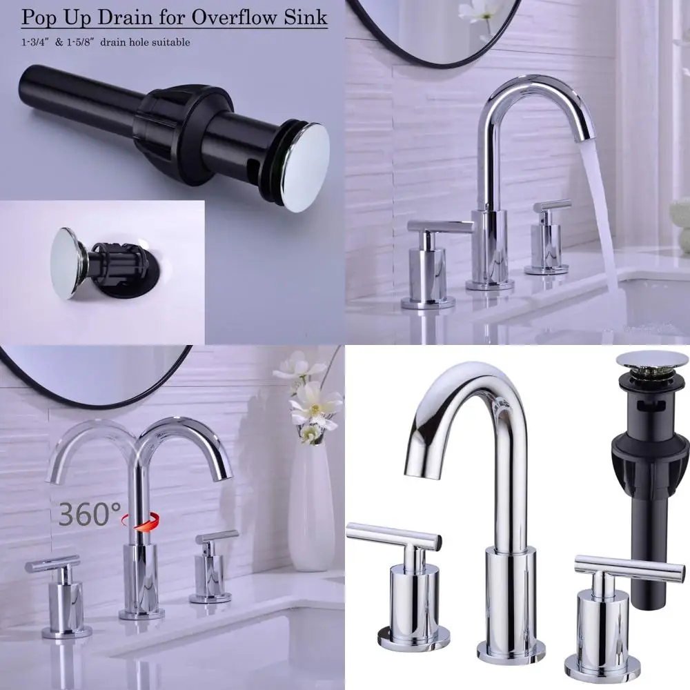 8-дюймовый широко распространенный латунный смеситель для ванной комнаты с хромированной отделкой, включает в себя выдвижной слив и водоснабжения.
8-дюймовый широко распространенный латунный смеситель для ванной комнаты с хромированной отделкой, включает в себя выдвижной слив и водоснабжения.