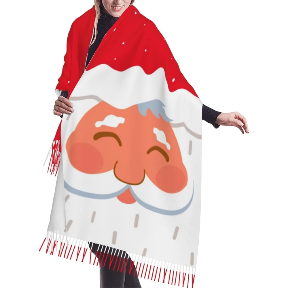 С Рождеством милый Санта-Клаус узор шарфы для женщин мягкие шали шарфы длинные накидки женский легкий шарф с кисточками
С Рождеством милый Санта-Клаус узор шарфы для женщин мягкие шали шарфы длинные накидки женский легкий шарф с кисточками