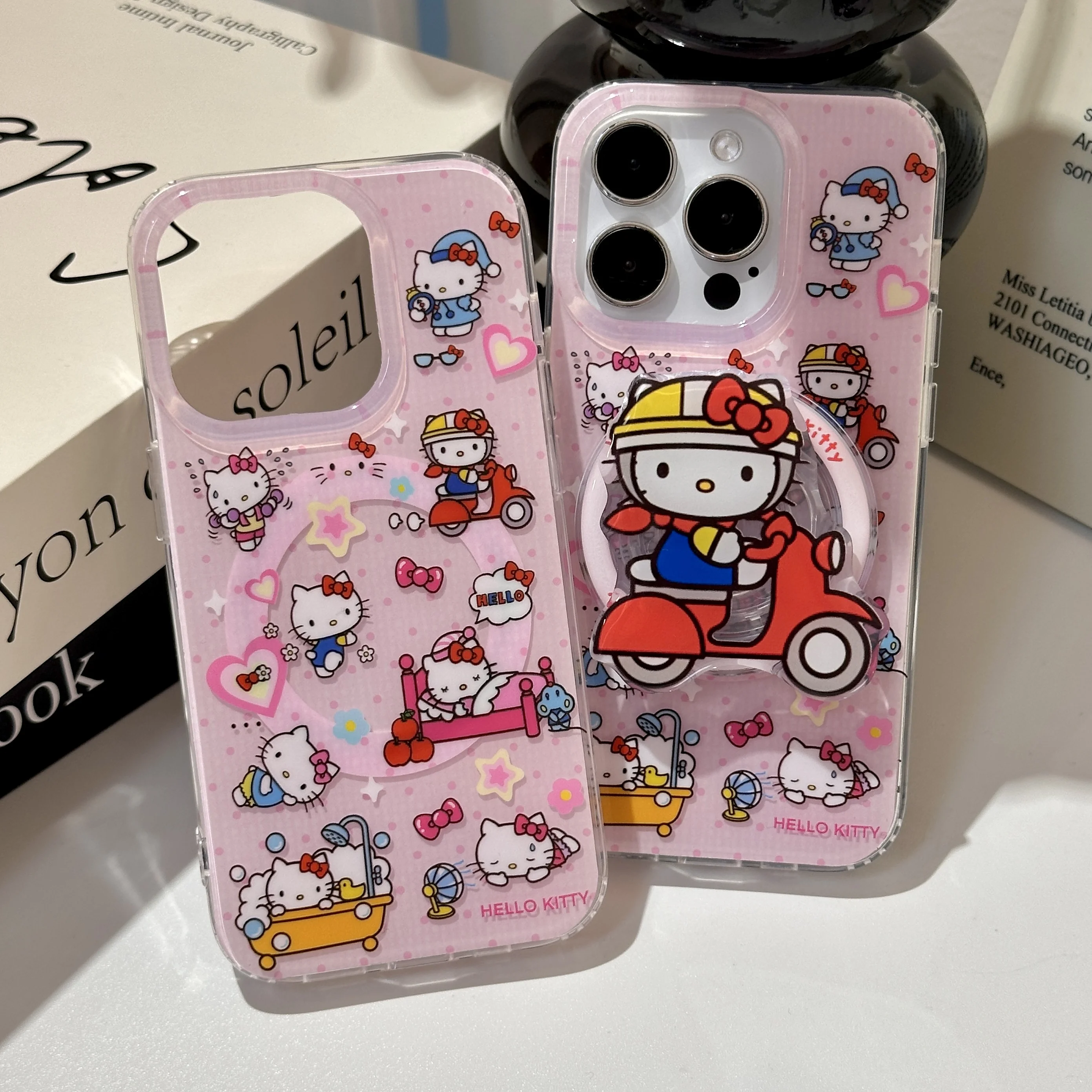 Preferred Gift Ultra-Thin Suction Magnet Sanrio Super Cute Full Screen Hello Kitty For iPhone16 13 14 15 Pro Max Anti Drop Case
Preferred Gift Ultra-Thin Suction Magnet Sanrio Super Cute Full Screen Hello Kitty For iPhone16 13 14 15 Pro Max Anti Drop Case