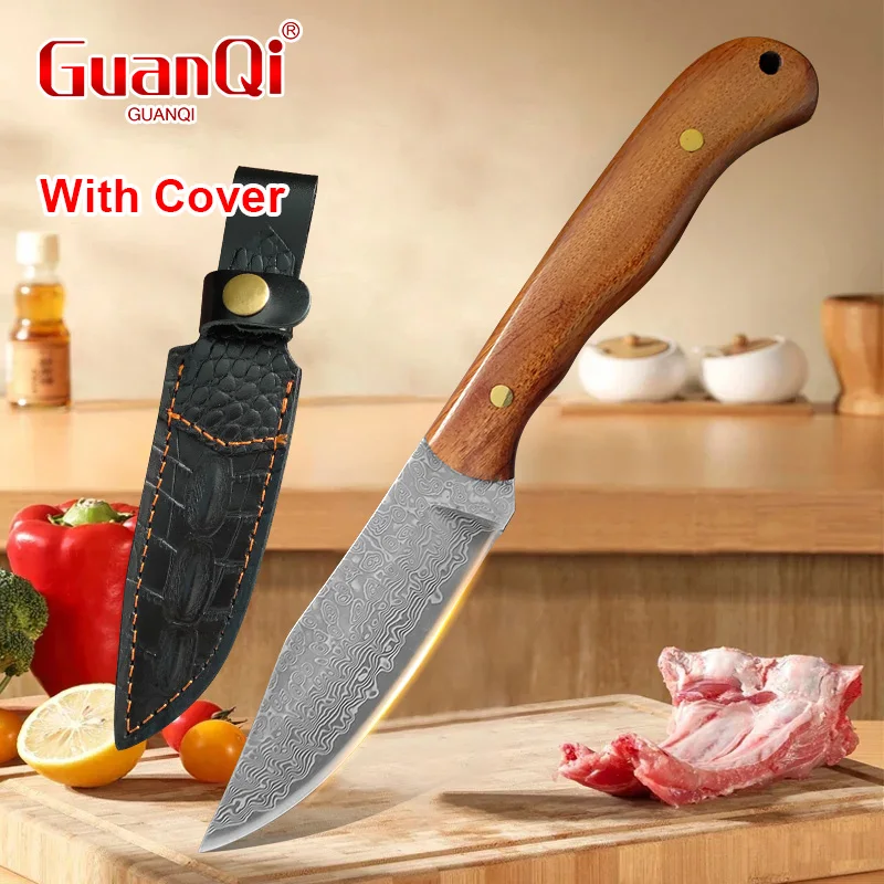 Wood Handle Utility Barbecue Knife Blade Sharp Damascus Kitchen Cleaver Meat Fruit Fish Vegetable Knife Household Peeler Knife
Wood Handle Utility Barbecue Knife Blade Sharp Damascus Kitchen Cleaver Meat Fruit Fish Vegetable Knife Household Peeler Knife
