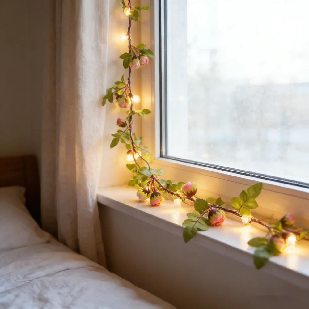 Christmas Tree Artificial Vine Fairy Lights Battery Powered Home Decor Flower Green Leaf String Lights Garland Light for Wedding
Christmas Tree Artificial Vine Fairy Lights Battery Powered Home Decor Flower Green Leaf String Lights Garland Light for Wedding