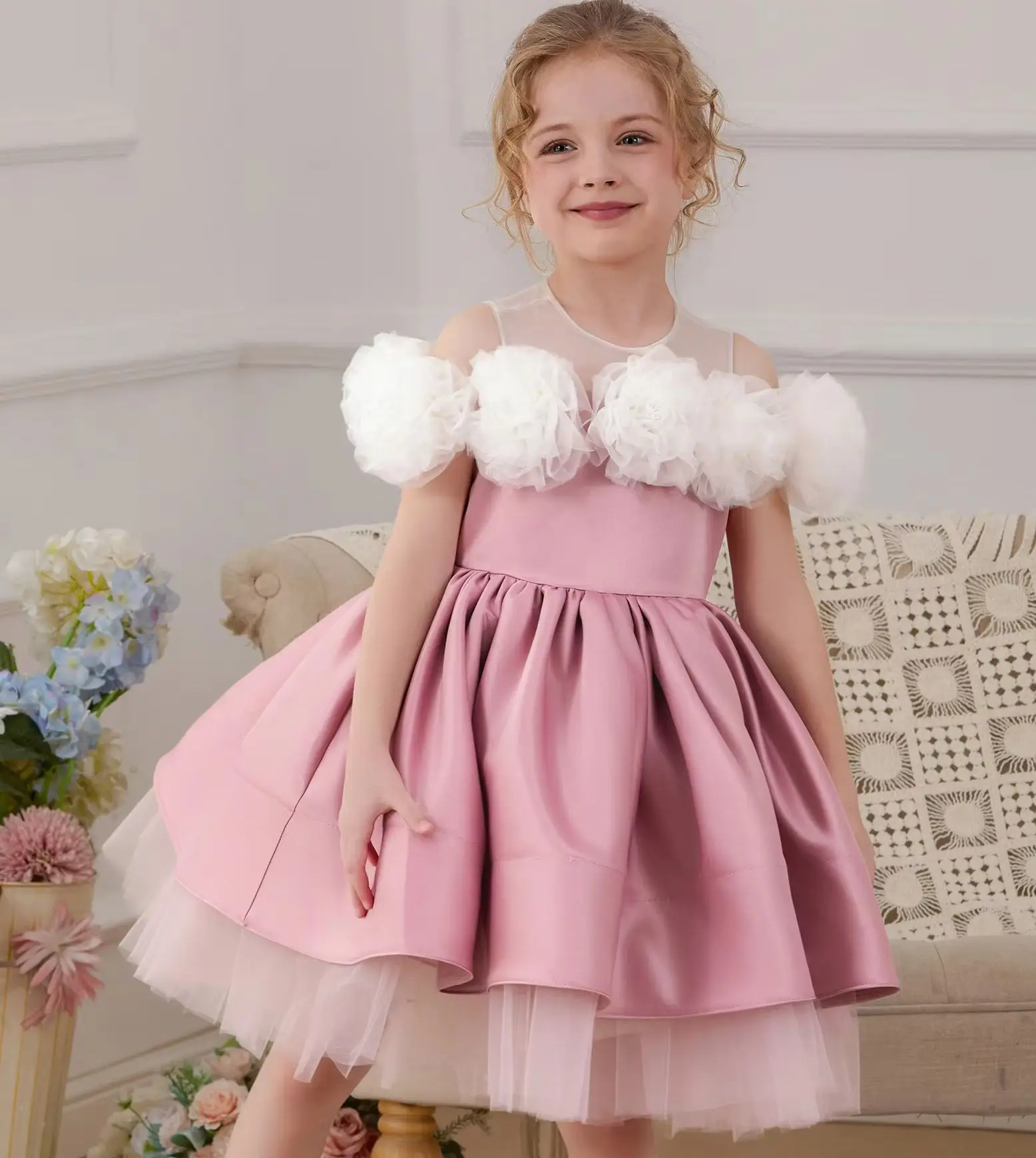 Flower Girl Princess Dresses 4 to 8T Girls' Prom Dress Children's Elegant Girl Party Dress Kid Clothes
Flower Girl Princess Dresses 4 to 8T Girls' Prom Dress Children's Elegant Girl Party Dress Kid Clothes