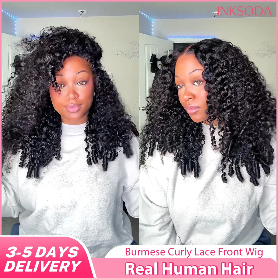 220% Density 16-36 Inch Natural Color Burmese Curly Frontal Wig With HD Transparent 13x6 13x4 Lace Front For Natural Look Human Hair Wigs For Women Natural Black Human Hair Wigs Curly Hair Burmese Curly Wig Human Hair
220% Density 16-36 Inch Natural Color Burmese Curly Frontal Wig With HD Transparent 13x6 13x4 Lace Front For Natural Look Human Hair Wigs For Women Natural Black Human Hair Wigs Curly Hair Burmese Curly Wig Human Hair