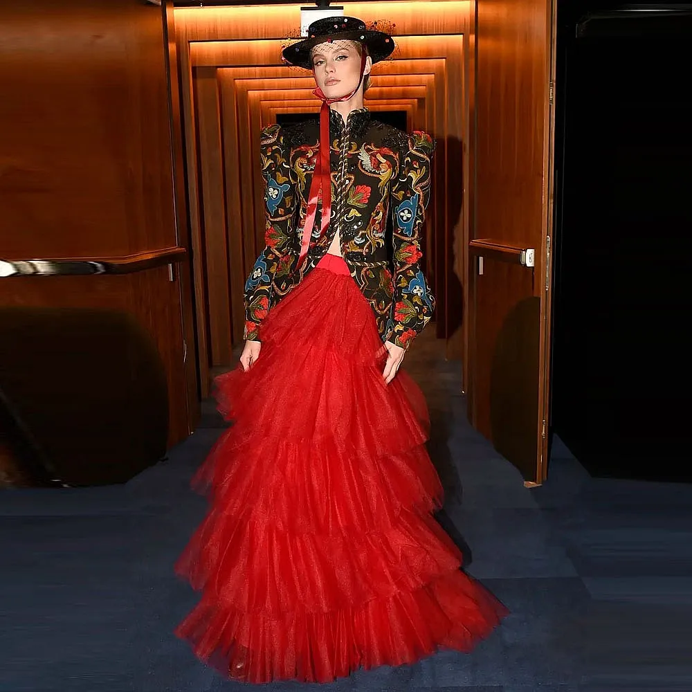 Красная тюлевая юбка макси с оборками, многослойная юбка-пачка для вечеринок, свадеб и торжественных мероприятий, модная праздничная юбка 2026 года к Рождеству
Красная тюлевая юбка макси с оборками, многослойная юбка-пачка для вечеринок, свадеб и торжественных мероприятий, модная праздничная юбка 2026 года к Рождеству