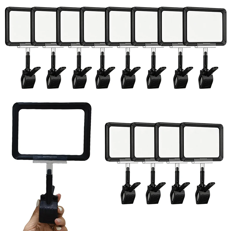 15PCS Price Tag Sign Display Holder with Clip A6 Sized Plastic Merchandise Rotating Holder Supermarket Price Logo Displaying ZYF
15PCS Price Tag Sign Display Holder with Clip A6 Sized Plastic Merchandise Rotating Holder Supermarket Price Logo Displaying ZYF