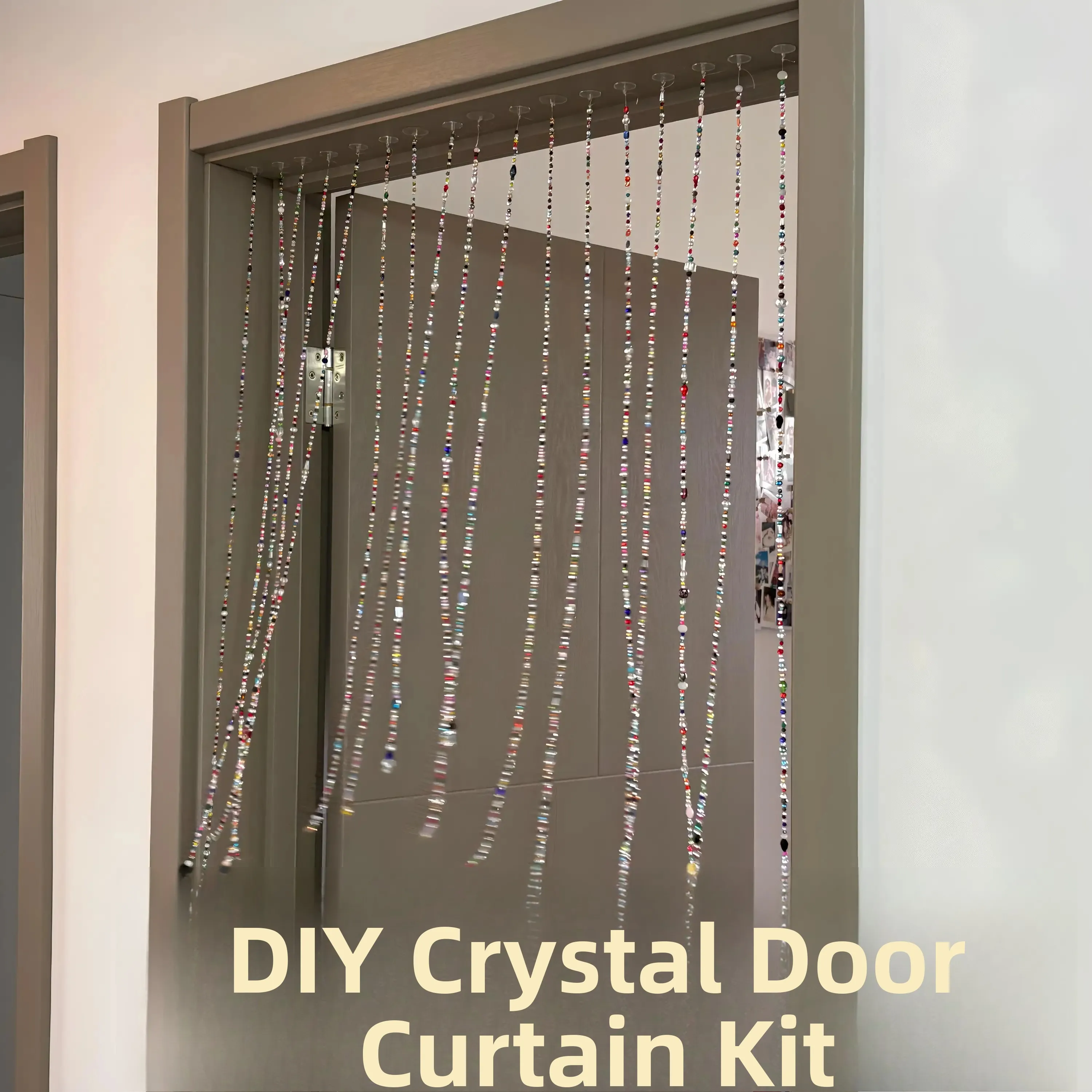Handmade DIY Crystal Beaded Door Curtain Material Kit Transparent Bead Hanging Curtain Bedroom Decorative Pearl Curtain
Handmade DIY Crystal Beaded Door Curtain Material Kit Transparent Bead Hanging Curtain Bedroom Decorative Pearl Curtain
