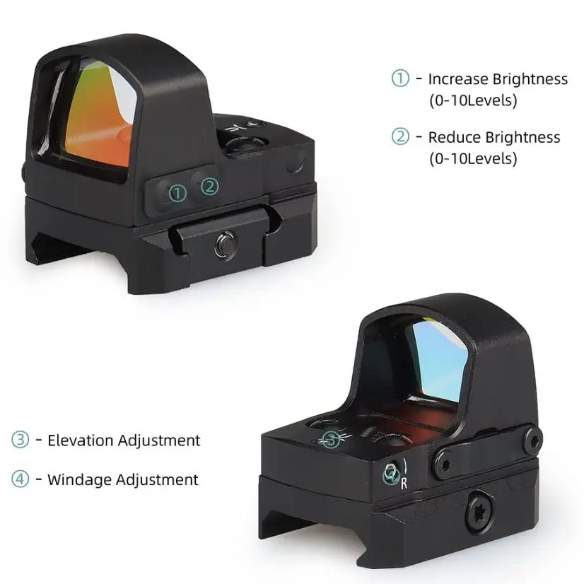 PPT Mini Red Dot Sight 1x22 3MOA Reflex Riflescope Hunting Scope With Wide Mount Rail Co-Witness Holographic AR15 HS2-0142
PPT Mini Red Dot Sight 1x22 3MOA Reflex Riflescope Hunting Scope With Wide Mount Rail Co-Witness Holographic AR15 HS2-0142