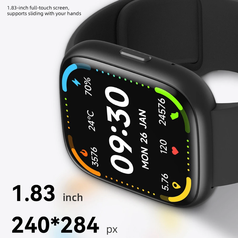 Смарт-часы 1,83 дюйма для мужчин и женщин: спортивные, фитнес, Bluetooth-звонки, голосовой помощник, пульсометр, водонепроницаемые, женские, с музыкой
Смарт-часы 1,83 дюйма для мужчин и женщин: спортивные, фитнес, Bluetooth-звонки, голосовой помощник, пульсометр, водонепроницаемые, женские, с музыкой