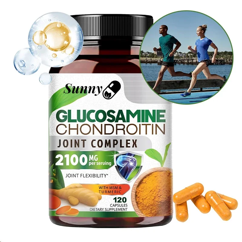 Glucosamine Chondroitin and Turmeric Capsules - Joint Complex Supplement, Strengthen Bones, Joint Health, Bone Density
Glucosamine Chondroitin and Turmeric Capsules - Joint Complex Supplement, Strengthen Bones, Joint Health, Bone Density