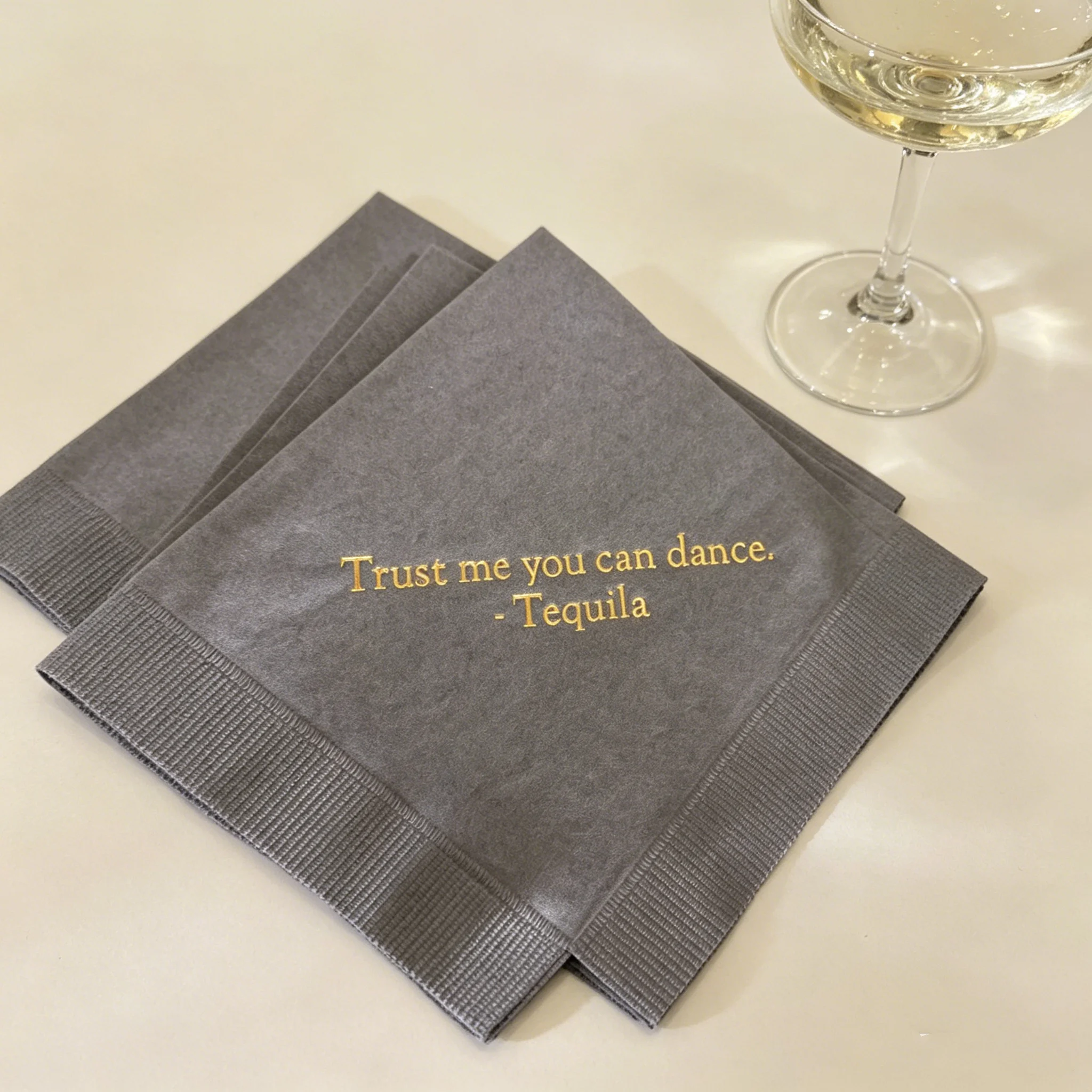 50pcs Personalized Napkins Trust Me You Can Dance Tequila Alcohol Wedding Personalized Cocktail Beverage Bar Monogram Custom Pri
50pcs Personalized Napkins Trust Me You Can Dance Tequila Alcohol Wedding Personalized Cocktail Beverage Bar Monogram Custom Pri