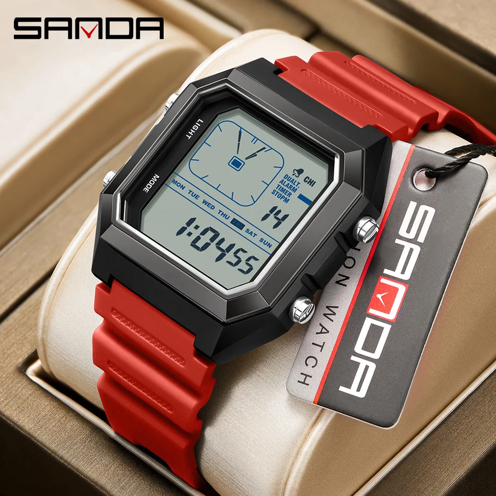 SANDA новые мужские цифровые многофункциональные ночные часы с таймером и календарем для спорта на открытом воздухе водонепроницаемые студенческие электронные часы reloj
SANDA новые мужские цифровые многофункциональные ночные часы с таймером и календарем для спорта на открытом воздухе водонепроницаемые студенческие электронные часы reloj