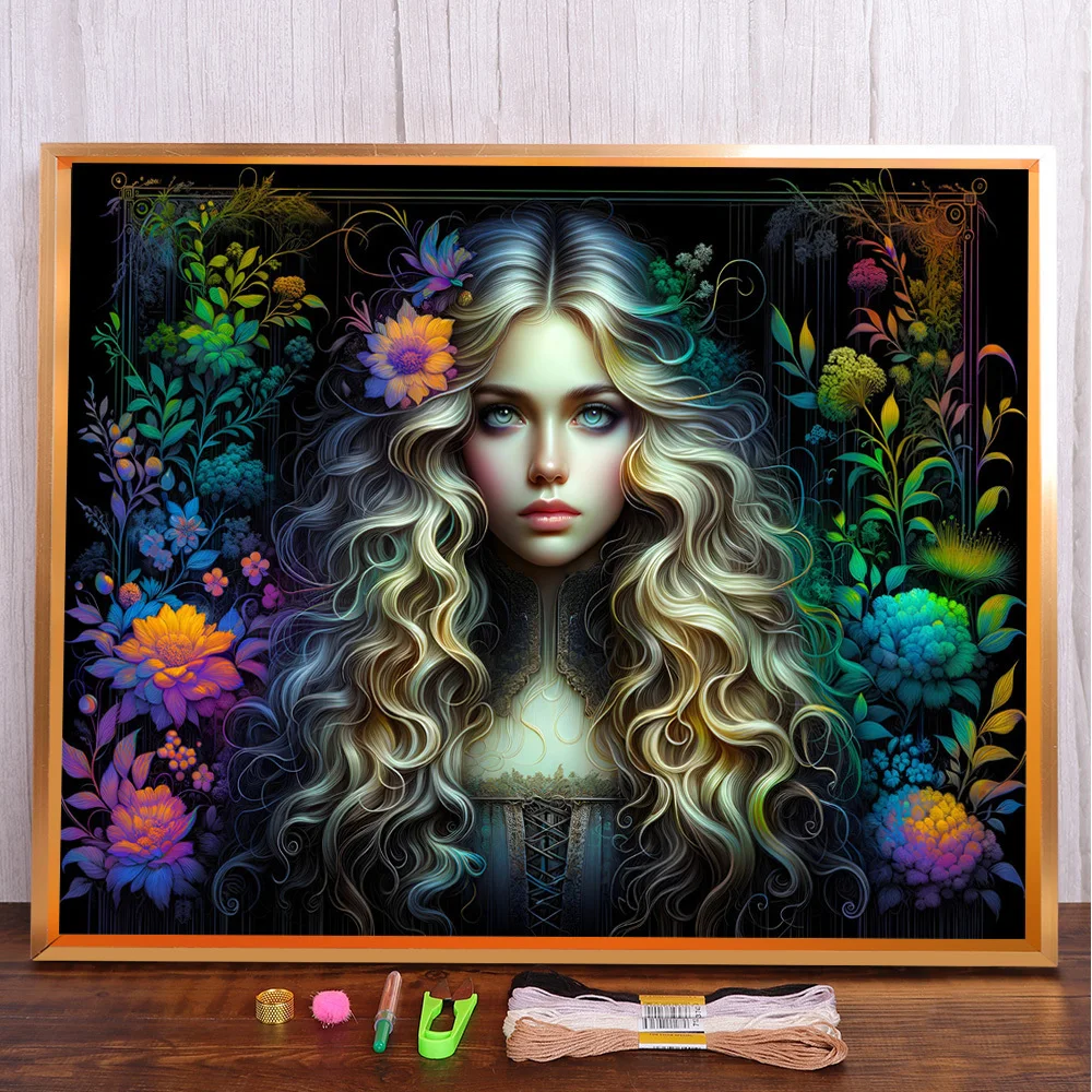 Portrait Girl Printed Canvas Cross Stitch DIY Embroidery Patterns Craft Painting Handmade Sewing Jewelry Different Package
Portrait Girl Printed Canvas Cross Stitch DIY Embroidery Patterns Craft Painting Handmade Sewing Jewelry Different Package