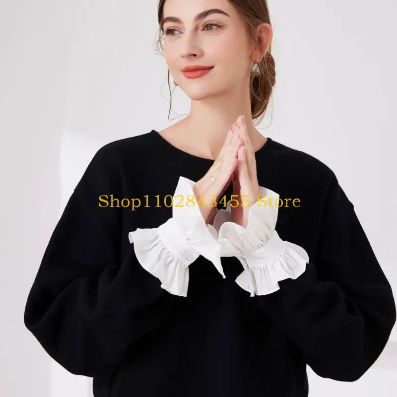 49MC Набор декоративных воротников и рукавов с оборками во французском стиле для женщин на каждый день, одинаковый воротник для
49MC Набор декоративных воротников и рукавов с оборками во французском стиле для женщин на каждый день, одинаковый воротник для