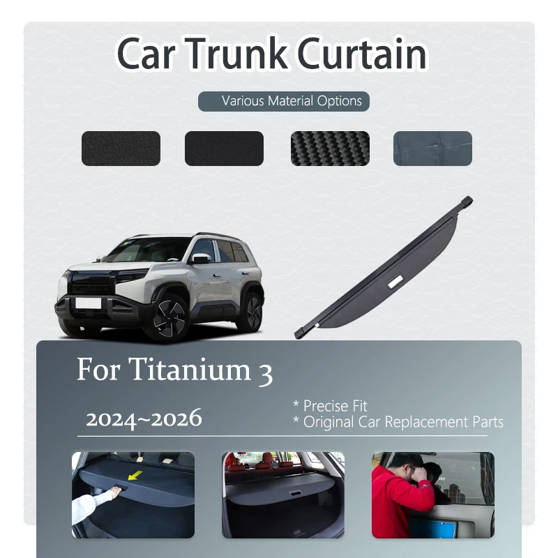 Car Trunk Curtain For Fangchengbao Titanium 3 Tai 3 Leopard 3 2025~2027 Retractable Cargp Rack Partition Shelter Car Accessories
Car Trunk Curtain For Fangchengbao Titanium 3 Tai 3 Leopard 3 2025~2027 Retractable Cargp Rack Partition Shelter Car Accessories