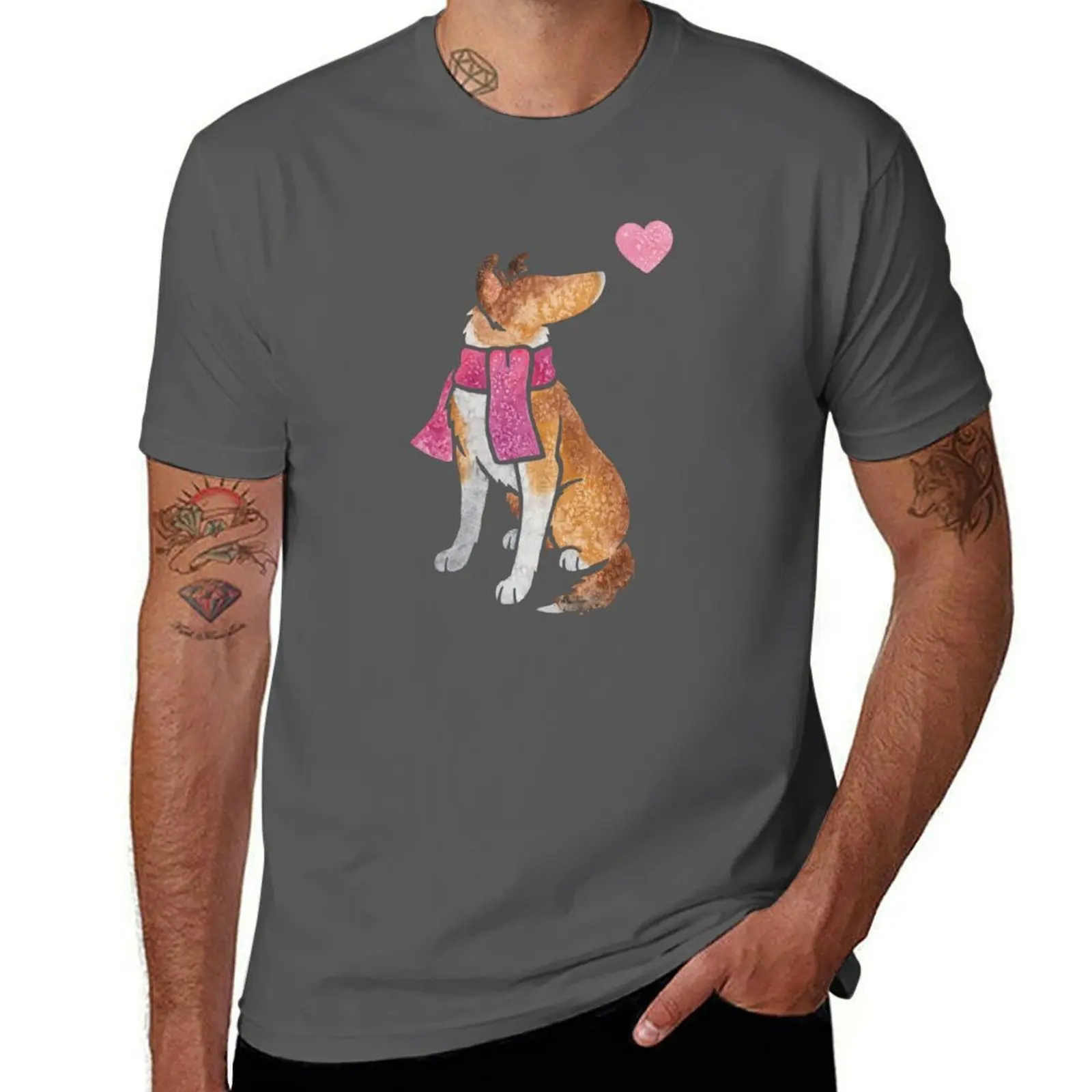 Watercolour Smooth Collie dog T-Shirt Basic Short Sleeve Cotton Blend T-Shirt
Watercolour Smooth Collie dog T-Shirt Basic Short Sleeve Cotton Blend T-Shirt