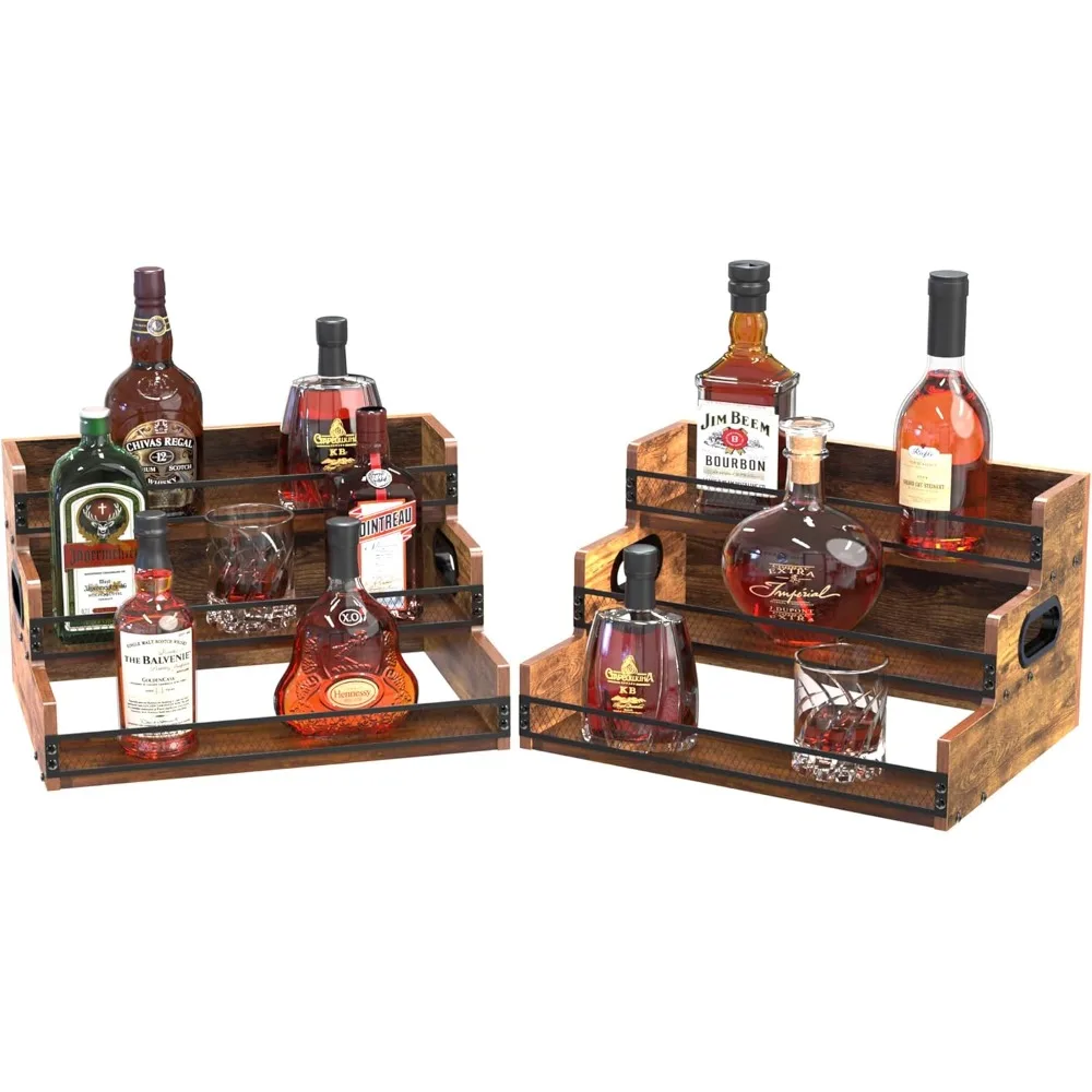 Liquor Bottle Display Shelf, Coffee Syrup Rack Organizer, 2 Pack 3 Step Countertop Liquor Wine Rack, Coffee Station Organizer wi
Liquor Bottle Display Shelf, Coffee Syrup Rack Organizer, 2 Pack 3 Step Countertop Liquor Wine Rack, Coffee Station Organizer wi