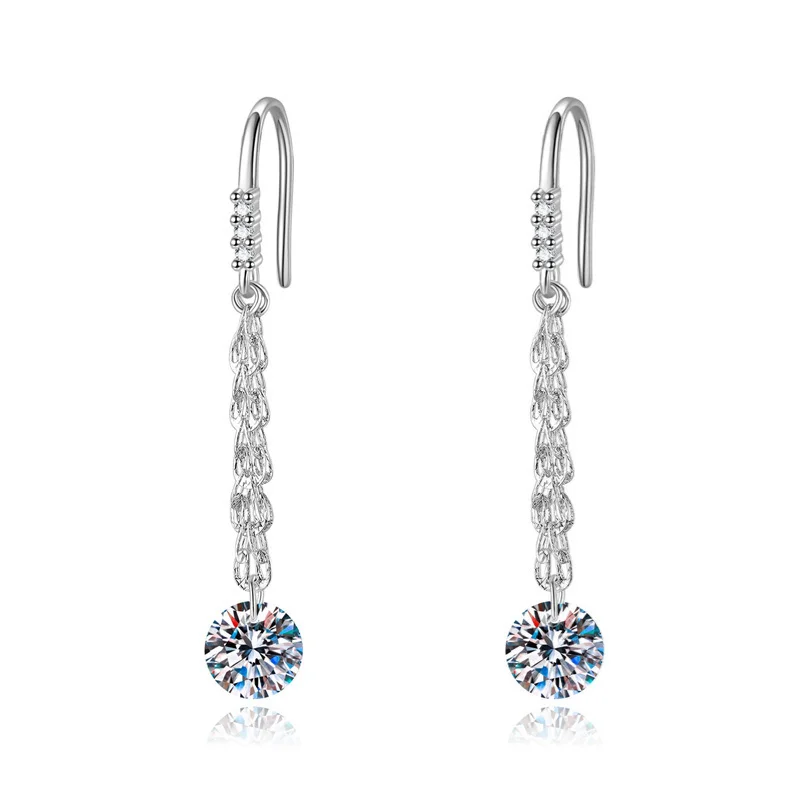 E239 Lefei Fashion Classic White Moissanite Exquisite Design Chain Dangle Earring For Charms Women Silver 925 Party Jewelry Gift
E239 Lefei Fashion Classic White Moissanite Exquisite Design Chain Dangle Earring For Charms Women Silver 925 Party Jewelry Gift