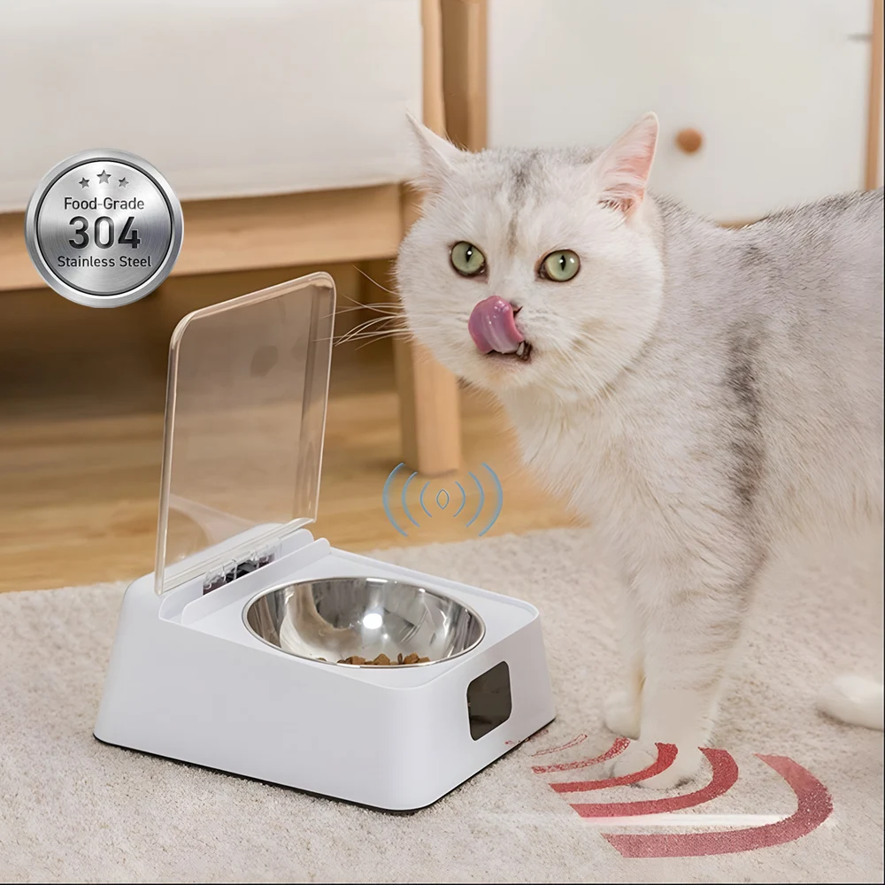 Smart Pets Feeder Infrared Sensor Pet Food Bowl Auto-Open Lid Storage Container Anti-mouse Moisture-proof Cat Dog Food Dispenser
Smart Pets Feeder Infrared Sensor Pet Food Bowl Auto-Open Lid Storage Container Anti-mouse Moisture-proof Cat Dog Food Dispenser