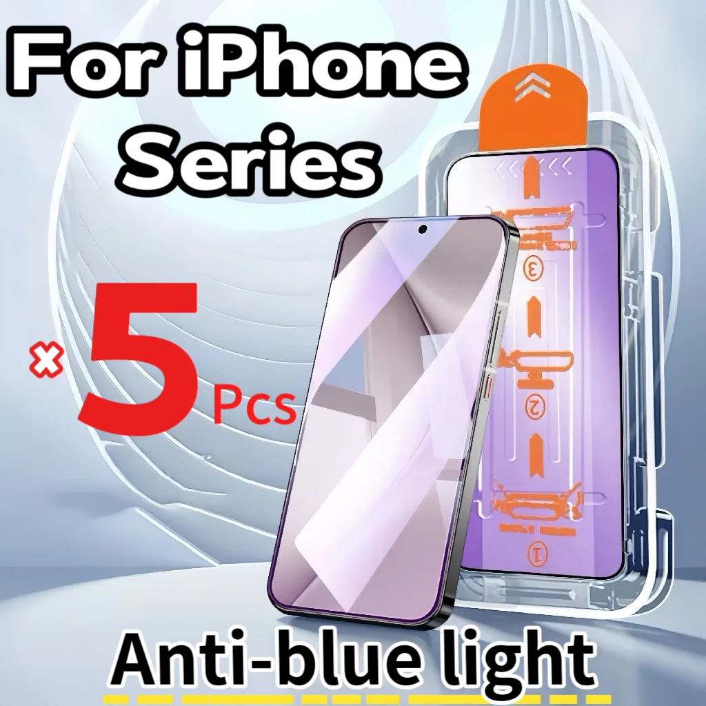 5pcs Anti-blue Light Mobile Phone Protective Film for iPhone 17/16e/16ProMax/15/13/12/11/XS/XR Durable Screen Protector
5pcs Anti-blue Light Mobile Phone Protective Film for iPhone 17/16e/16ProMax/15/13/12/11/XS/XR Durable Screen Protector