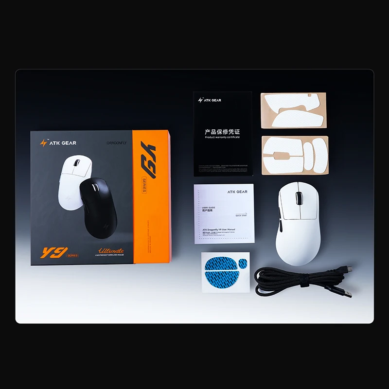 Flagship ATK Dragonfly Y9 Wireless Gaming Mouse: Ergonomic Right-Hand Design, Dual 8K Polling, Long Battery Life
Flagship ATK Dragonfly Y9 Wireless Gaming Mouse: Ergonomic Right-Hand Design, Dual 8K Polling, Long Battery Life
