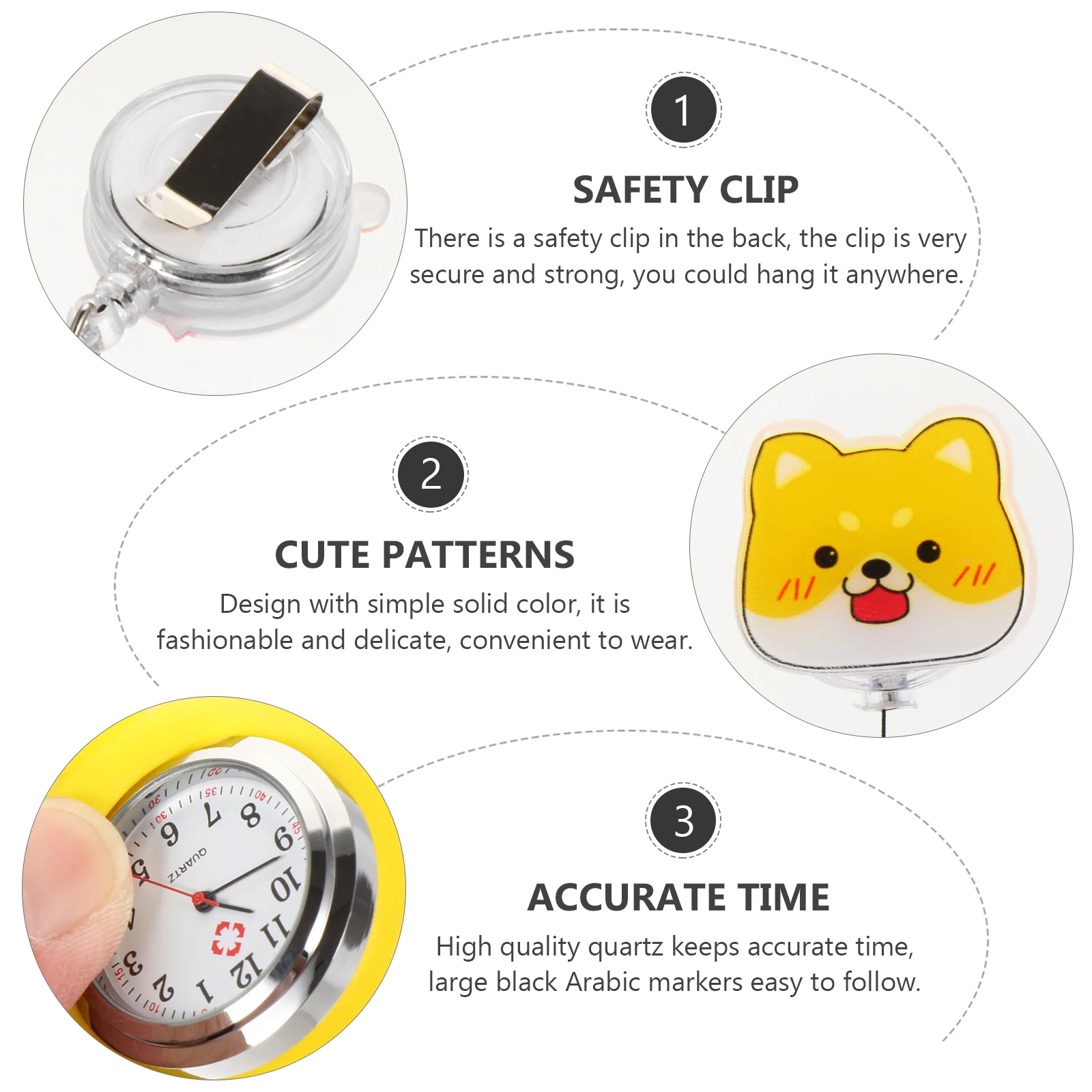 2Pcs Nurse Watch Telescopic Pocket Hanging Quartz Clock Lightweight Secure Clip Gift Nurses Accessory Cartoon Fob Watch
2Pcs Nurse Watch Telescopic Pocket Hanging Quartz Clock Lightweight Secure Clip Gift Nurses Accessory Cartoon Fob Watch