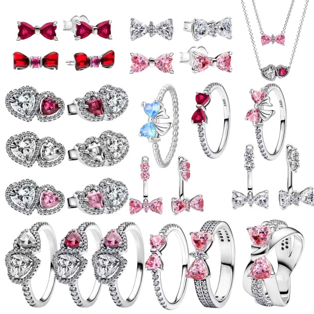 Набор украшений из серебра 925 пробы: колье, кольцо, серьги с узлом-бабочкой, с кристаллами – Романтический подарок на День святого Валентина – Ювелирные изделия для самостоятельного изготовления
Набор украшений из серебра 925 пробы: колье, кольцо, серьги с узлом-бабочкой, с кристаллами – Романтический подарок на День святого Валентина – Ювелирные изделия для самостоятельного изготовления