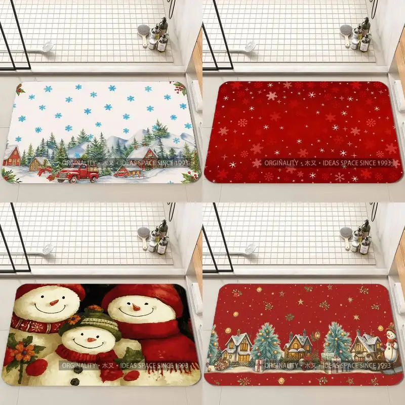 Christmas Snowy Village Mat Living Room Decoration Home Sofa Non-Slip Carpet Study Bedroom Tatami Children'S Soft Floor Mat
Christmas Snowy Village Mat Living Room Decoration Home Sofa Non-Slip Carpet Study Bedroom Tatami Children'S Soft Floor Mat