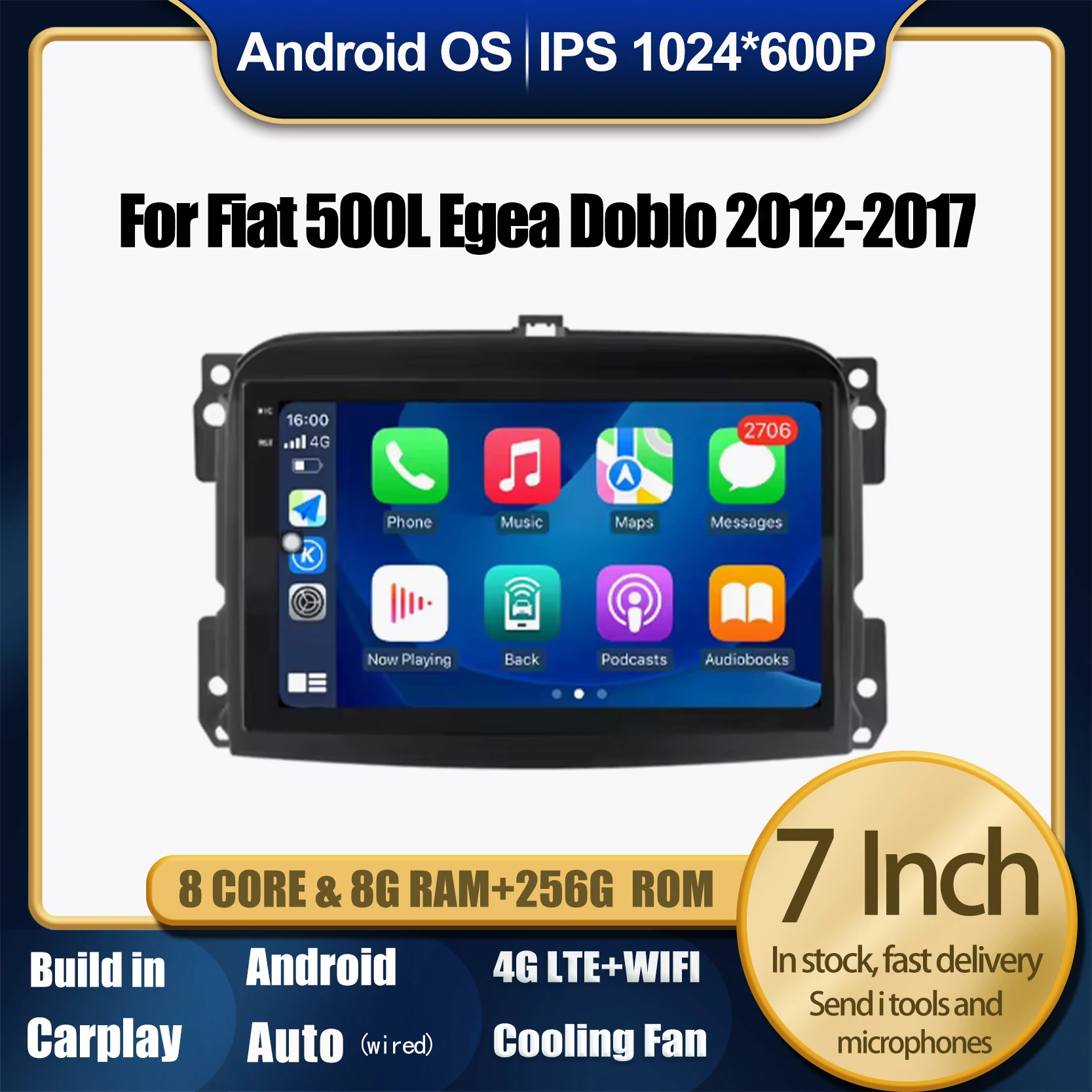 Android 14 Navigation IPS 4G BT Car Radio For Fiat 500L Egea Doblo 2012-2017 Multimedia Stereo Autoradio DSP CarPlay Video Audio
Android 14 Navigation IPS 4G BT Car Radio For Fiat 500L Egea Doblo 2012-2017 Multimedia Stereo Autoradio DSP CarPlay Video Audio
