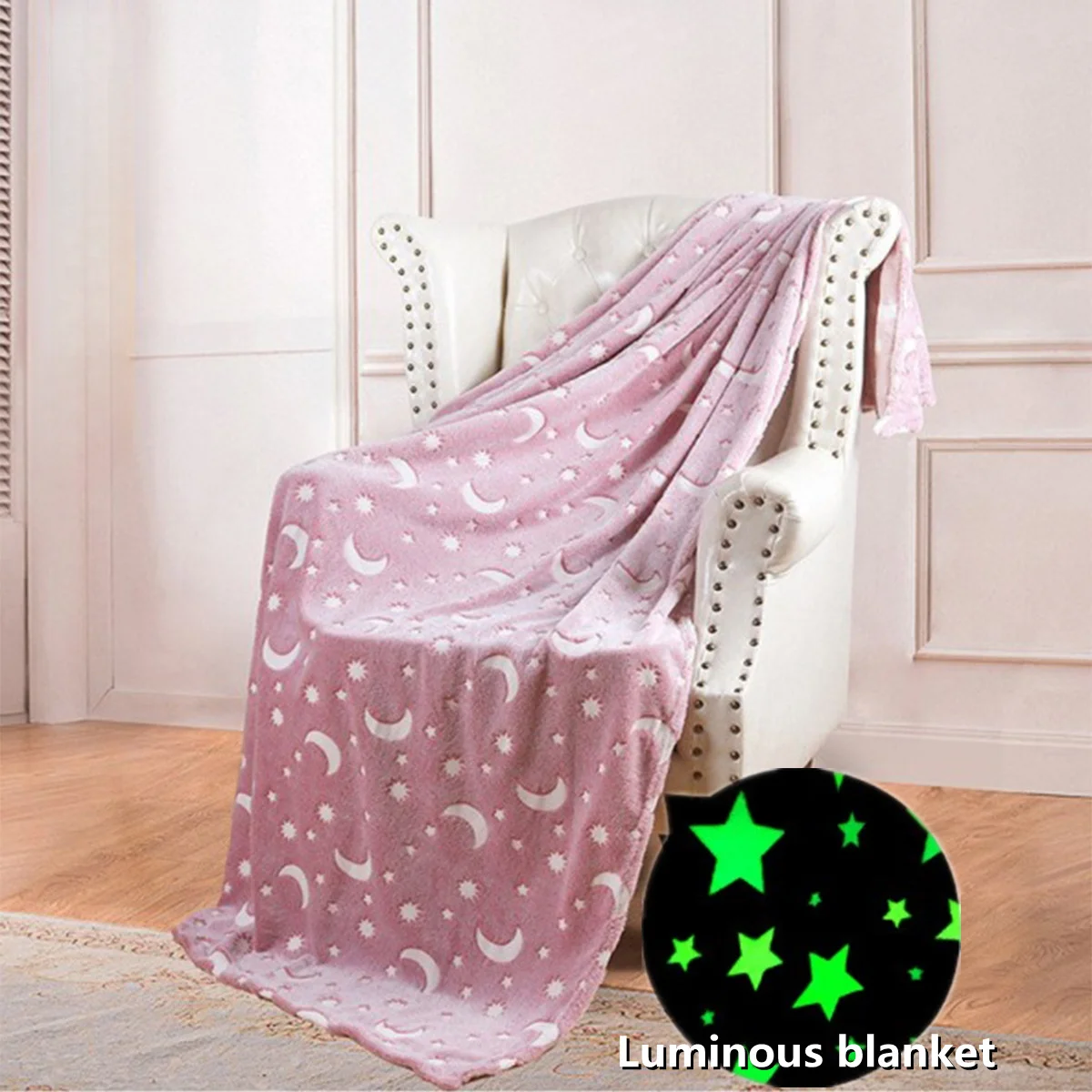 Double Sided Flannel Luminous Blanket with Fluorescent Offset Printing Flower Blanket, Summer Air Conditioning Blanket 발광 담요
Double Sided Flannel Luminous Blanket with Fluorescent Offset Printing Flower Blanket, Summer Air Conditioning Blanket 발광 담요