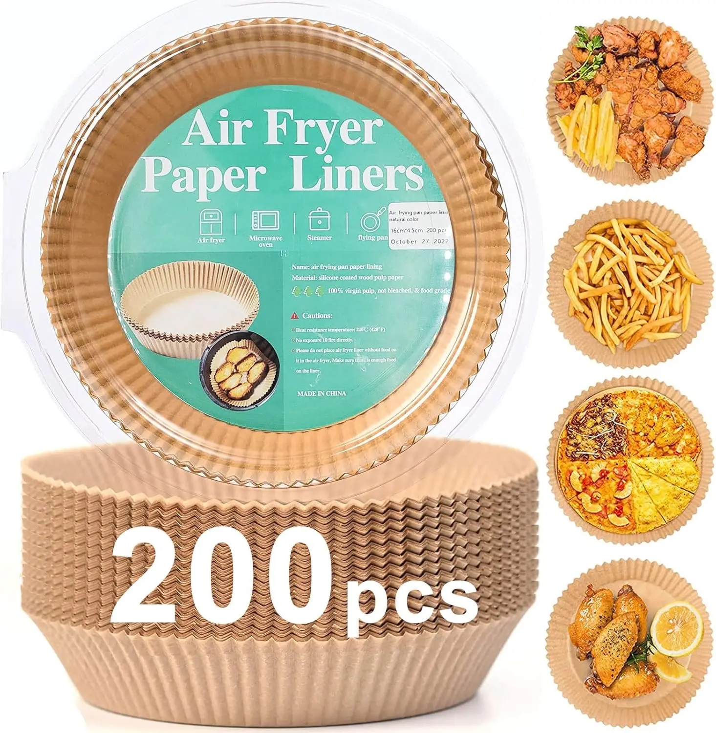 200pcs Disposable Air Fryer Liners Food Grade Nonstick Parchment Oil Water Proof
200pcs Disposable Air Fryer Liners Food Grade Nonstick Parchment Oil Water Proof