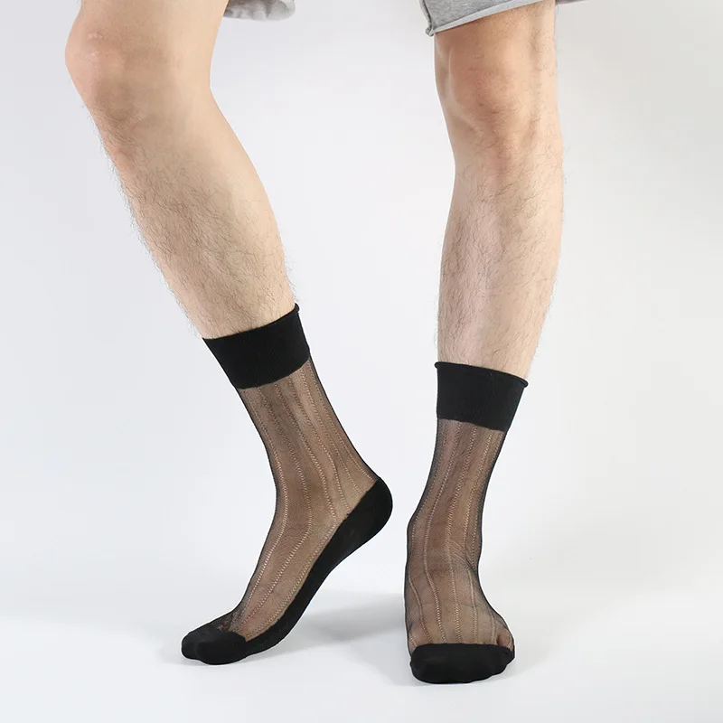 5 pcs Men's Sexy Solid Color Sheer Stockings Mesh Ultra-Thin Transparent Mid-Tube Socks Breathable Business Socks
5 pcs Men's Sexy Solid Color Sheer Stockings Mesh Ultra-Thin Transparent Mid-Tube Socks Breathable Business Socks