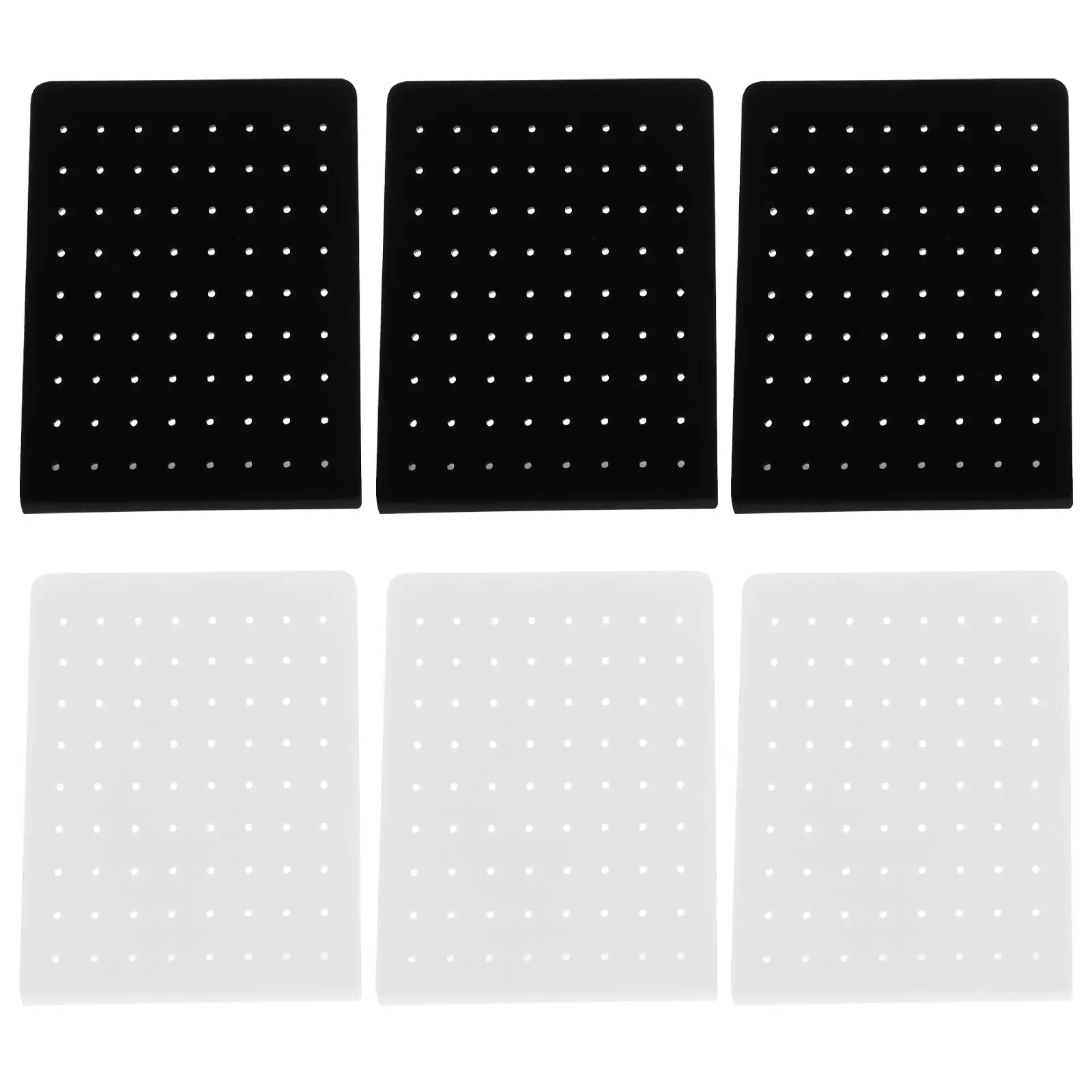 6 Pcs Earring Display Rack Black*3 Transparent*3 Jewelry Storage Organizer Stand for Pendant Studs Display Holder
6 Pcs Earring Display Rack Black*3 Transparent*3 Jewelry Storage Organizer Stand for Pendant Studs Display Holder