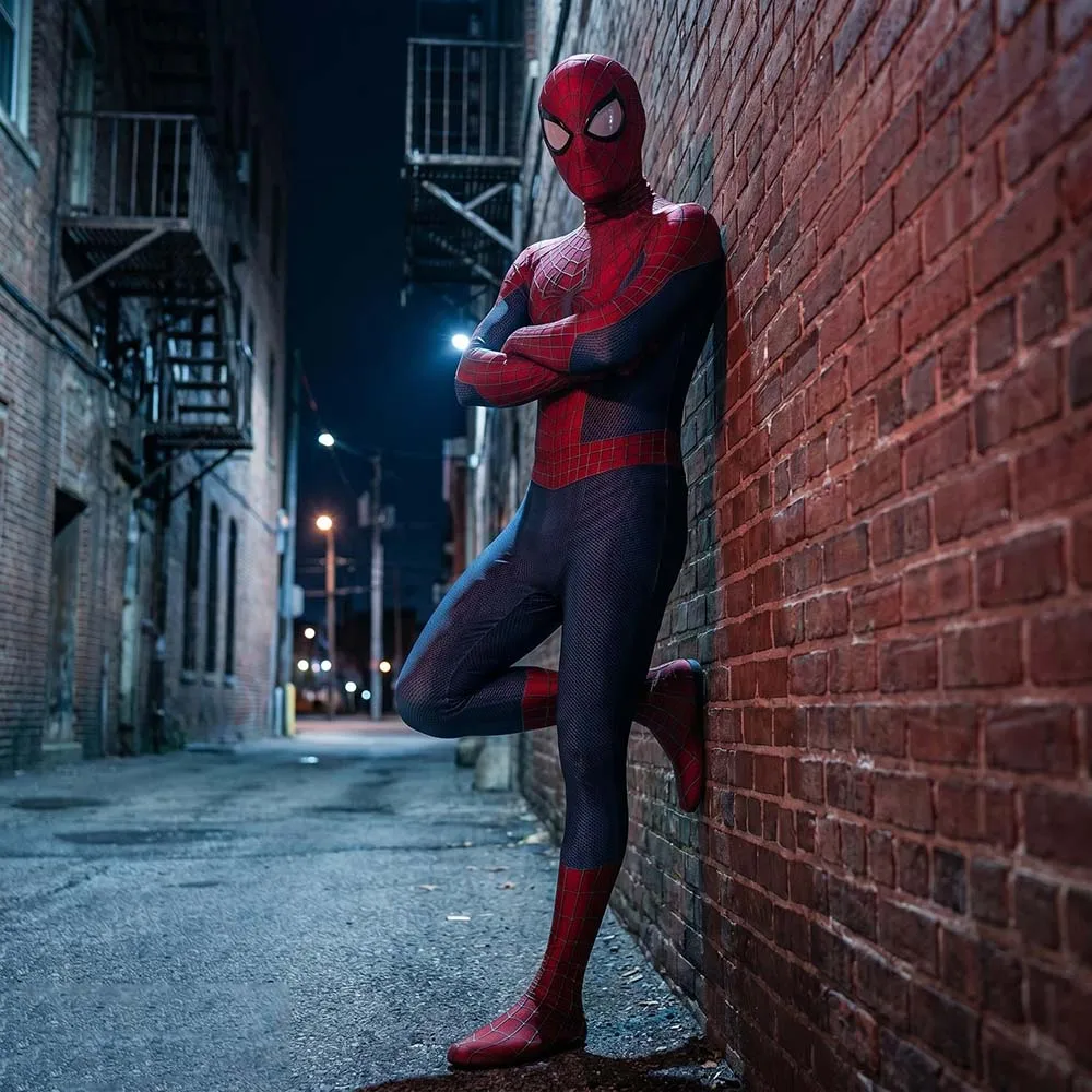 Adult Men Spider TASM 2 Cosplay Costume Superhero 3D Print Stretch Zentai Full Bodysuit Halloween Comic Con Party Jumpsuit
Adult Men Spider TASM 2 Cosplay Costume Superhero 3D Print Stretch Zentai Full Bodysuit Halloween Comic Con Party Jumpsuit