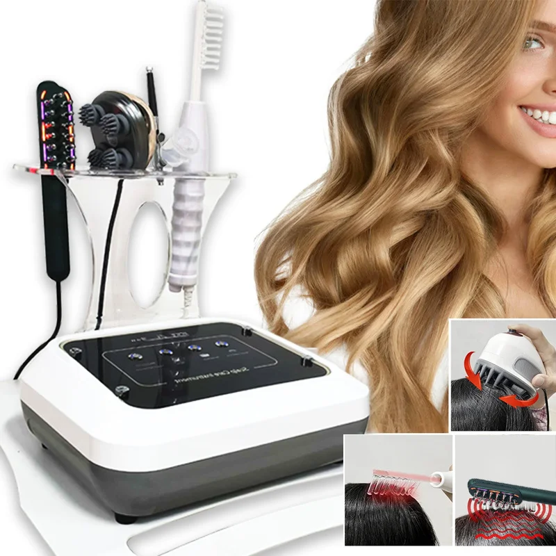 Mini Homeuse 4-in-1 Scalp Care Device Nanometer Spray Scalp Massager Hair Regrowth Anti-Hair Loss Treatment Machine On Sale
Mini Homeuse 4-in-1 Scalp Care Device Nanometer Spray Scalp Massager Hair Regrowth Anti-Hair Loss Treatment Machine On Sale