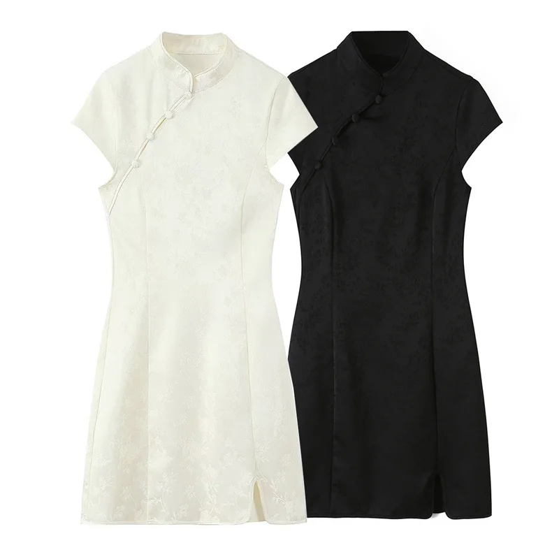 Women's Dress 2026 New Summer Black Jacquard Short Dress Elegant Chic Fashion Personality Ladies Dress
Women's Dress 2026 New Summer Black Jacquard Short Dress Elegant Chic Fashion Personality Ladies Dress