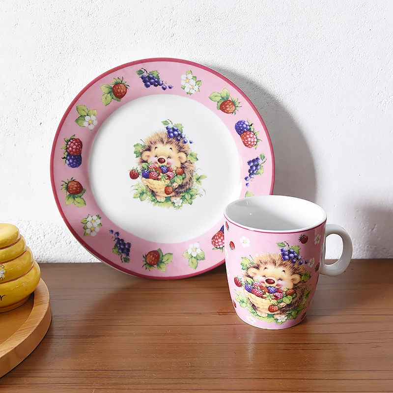 Raspberry Hedgehog Ceramic Vegetable Flat Pasta Plate Mug Water Cup 
Raspberry Hedgehog Ceramic Vegetable Flat Pasta Plate Mug Water Cup