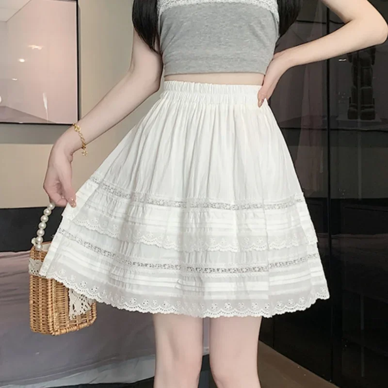 Seoulish Korean Style Lace Women's Skirts 2025 Spring Summer New Sweet Above Knee Layered Lace Women's A-Line Short Skirts
Seoulish Korean Style Lace Women's Skirts 2025 Spring Summer New Sweet Above Knee Layered Lace Women's A-Line Short Skirts