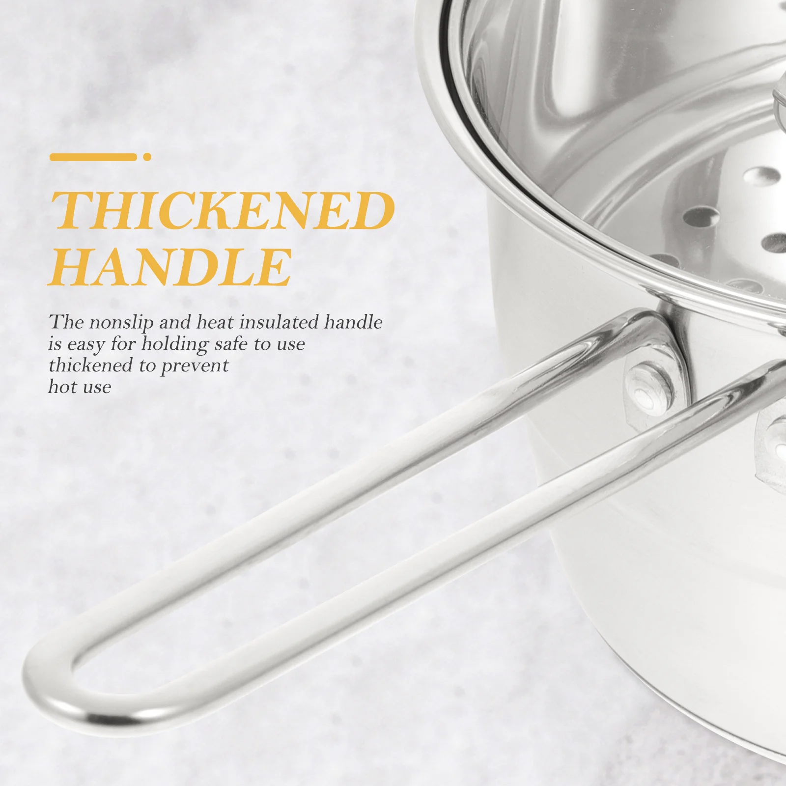 1 set Stainless Steel Milk Long Handle Non-Slip Heat Insulated Cooking For Baby Food Sauce Noodle Soup Stew Pot Household
1 set Stainless Steel Milk Long Handle Non-Slip Heat Insulated Cooking For Baby Food Sauce Noodle Soup Stew Pot Household