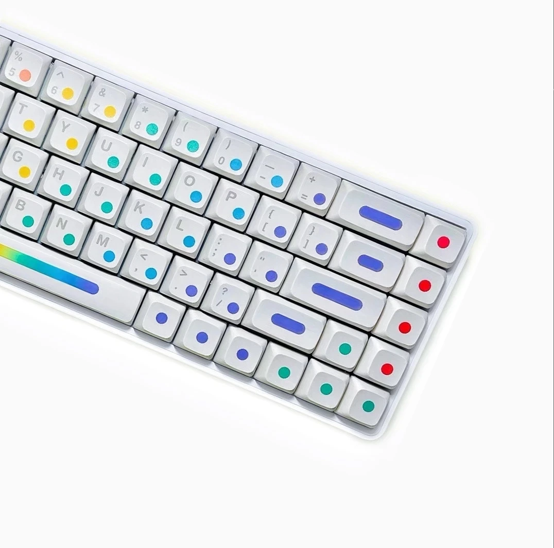 123 Keys/set GMK Dots Rainbow Sugar Keycaps PBT Dye Subbed Key Caps XDA Profile For Keychron K2 65% 75% Anne GH60 GK64 Poker
123 Keys/set GMK Dots Rainbow Sugar Keycaps PBT Dye Subbed Key Caps XDA Profile For Keychron K2 65% 75% Anne GH60 GK64 Poker